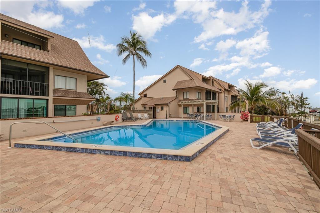 Pool with a patio