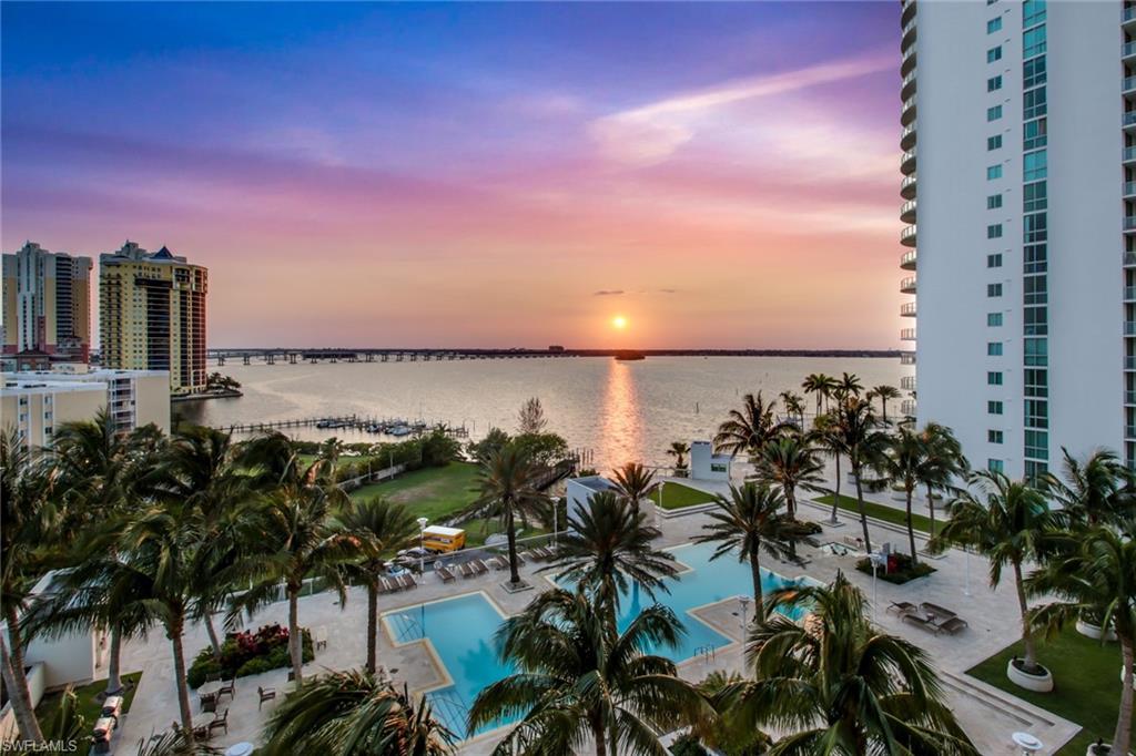 This picture is from a higher floor condo