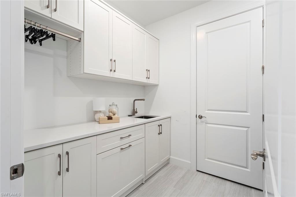 Laundry with Built-in cabinets