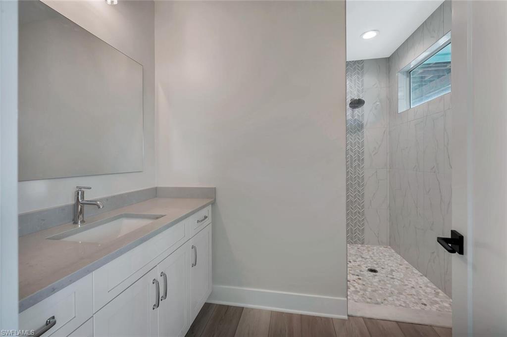 Boardwalk Bath with large shower