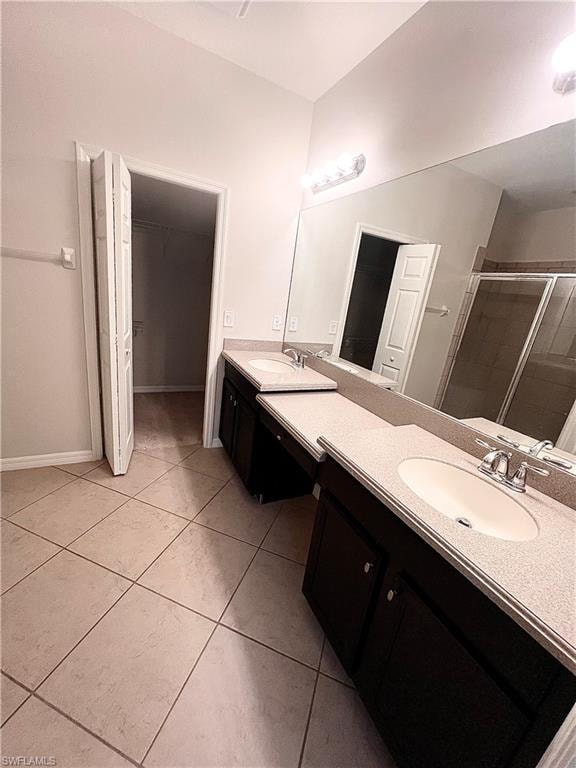 Double Sinks in Primary Bath with Makeup Vanity