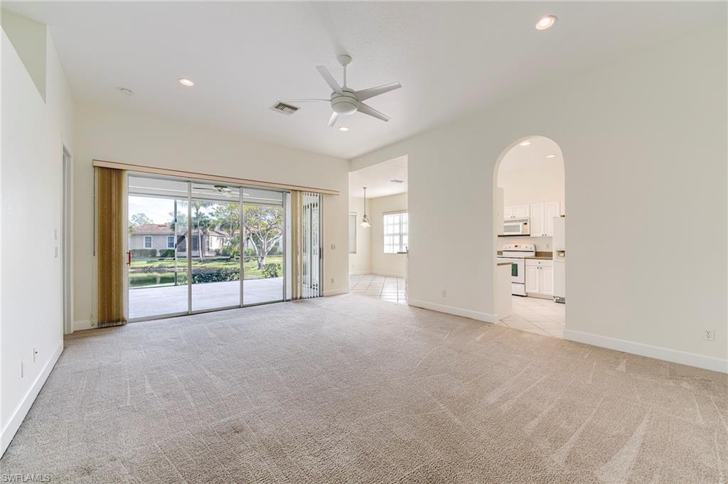 View upon entry to the family room