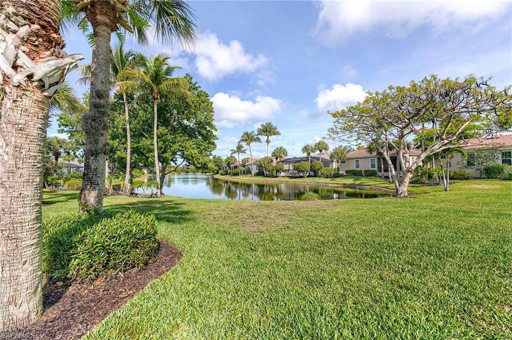 Large lakefront lawn