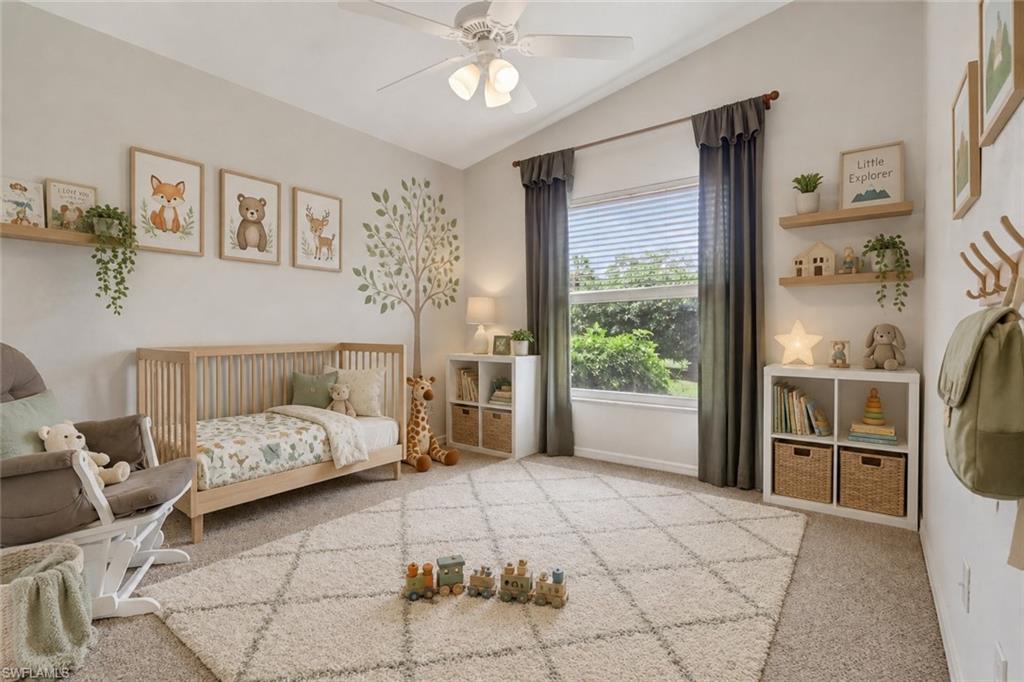 Virtually staged bedroom