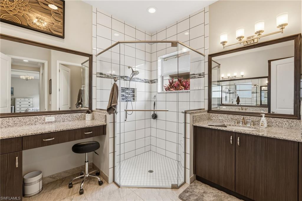Notice the framed mirrors