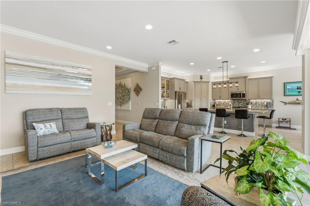 View of Kitchen from living area