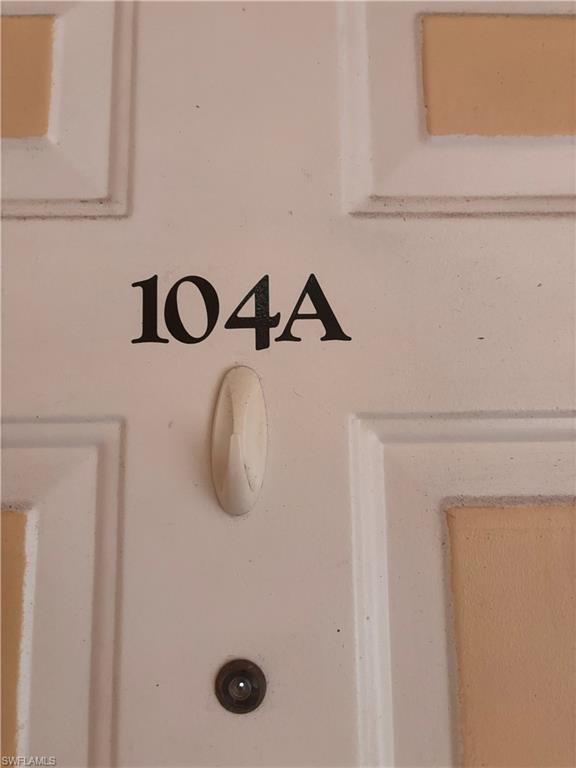 Front door of unit