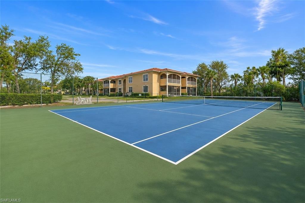 Outdoor tennis court