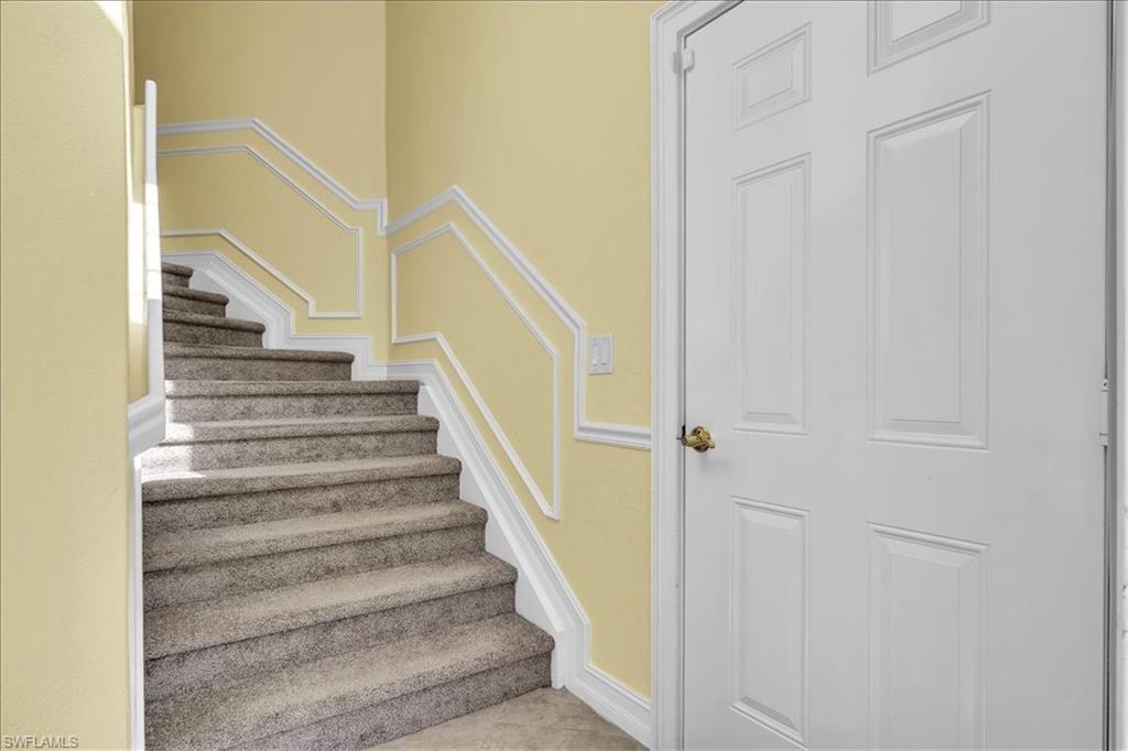 Stairs as you enter