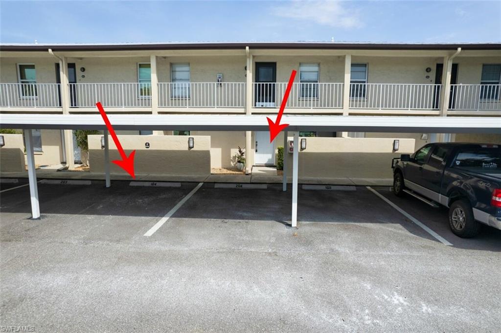 courtyards & parking in front
