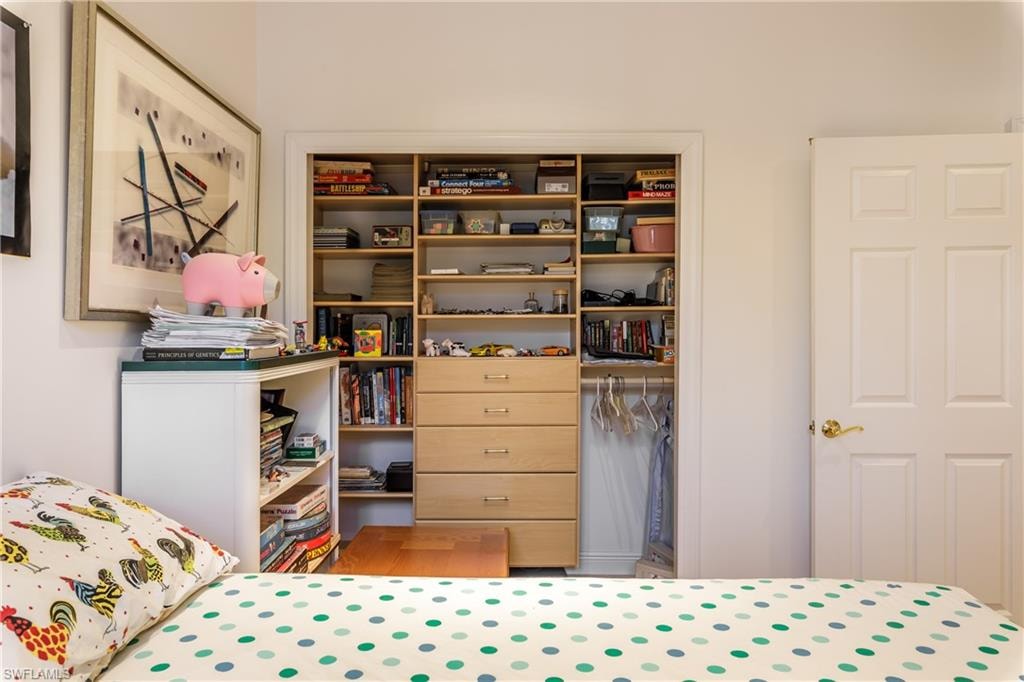 Bedroom featuring a closet