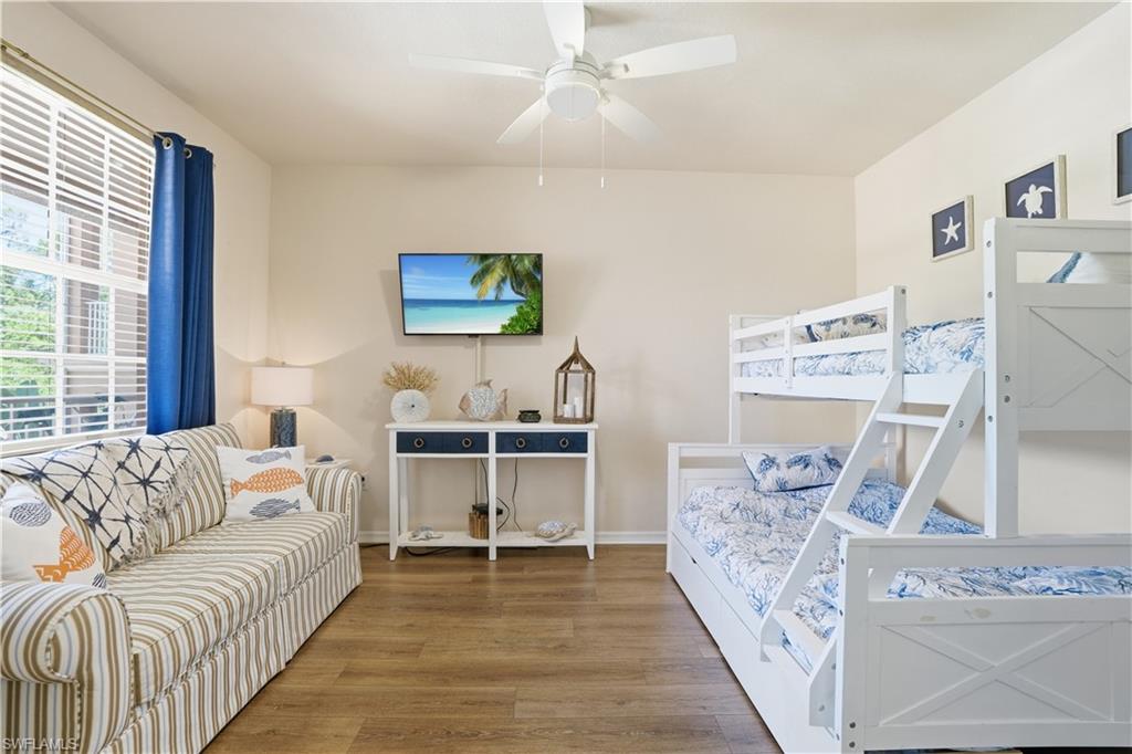 Currently being utilized as a den/office/additional guest bedroom, this space offers a private retreat away from the  common area.