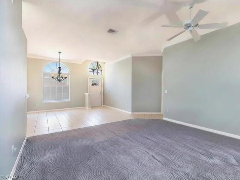 Formal Dining and living room creating a Great Room