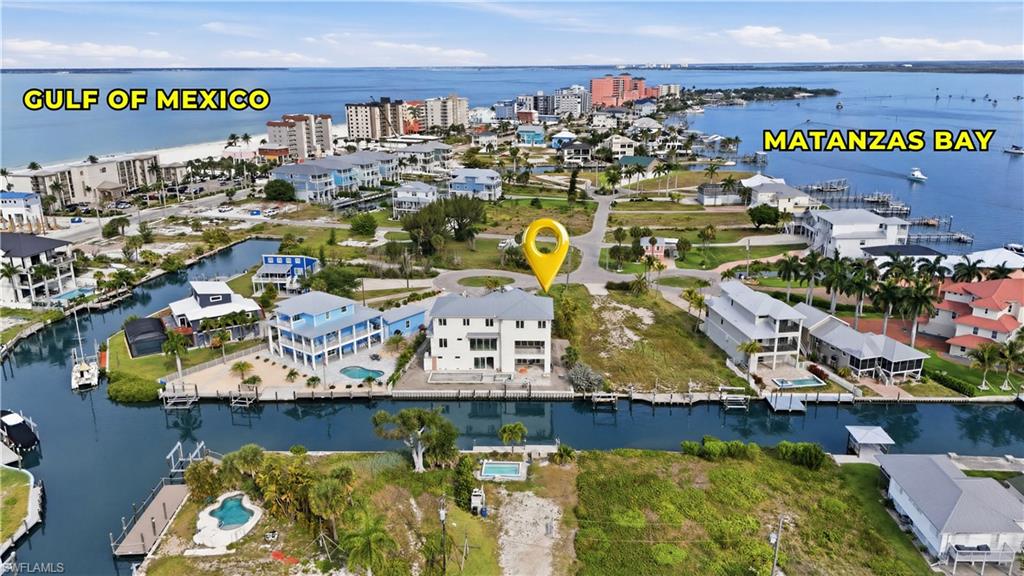 Aerial view of lot and Matanzas Bay - Virtually Edited Image