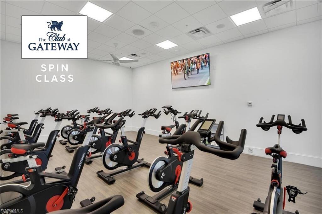The Club at Gateway cycle room