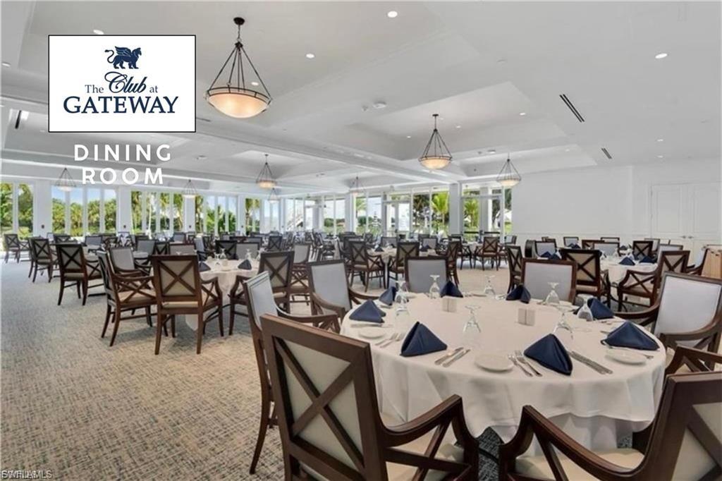 The Club at Gateway Spacious dining area