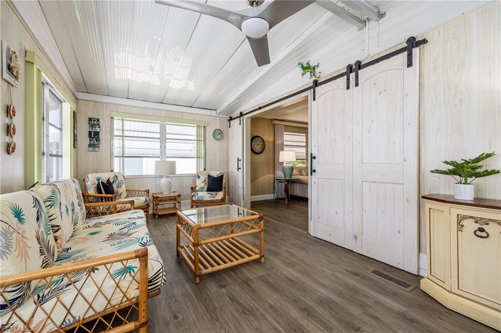 Front Den, has sliding doors enabling this space to be private if use as an extra guest space.