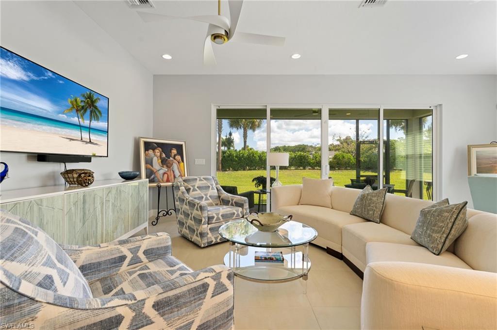 Living Room - Features designer ceiling fan