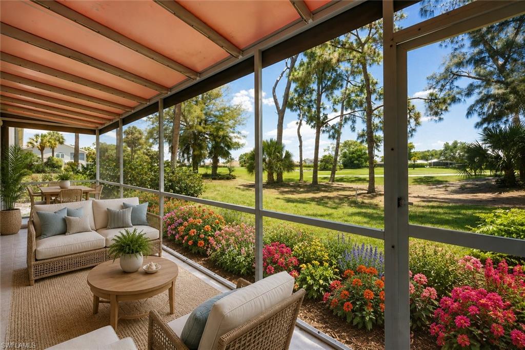 Virtually Staged Screened Lanai