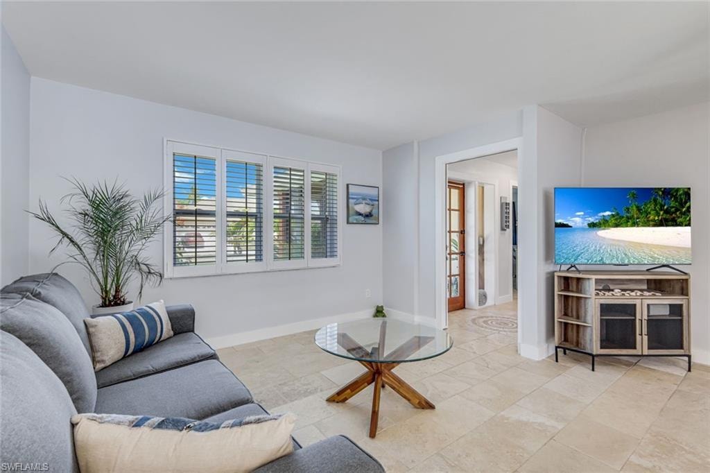 View of entryway from living room.
