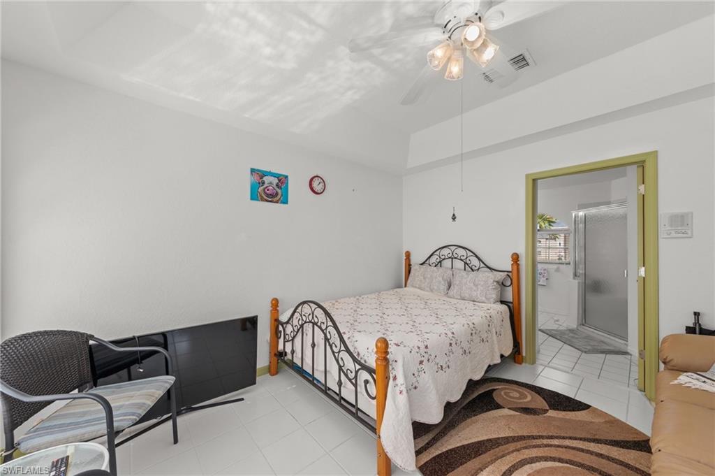White tiled flooring throughout