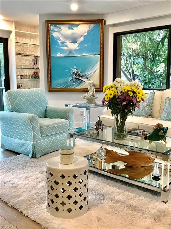 View of living area