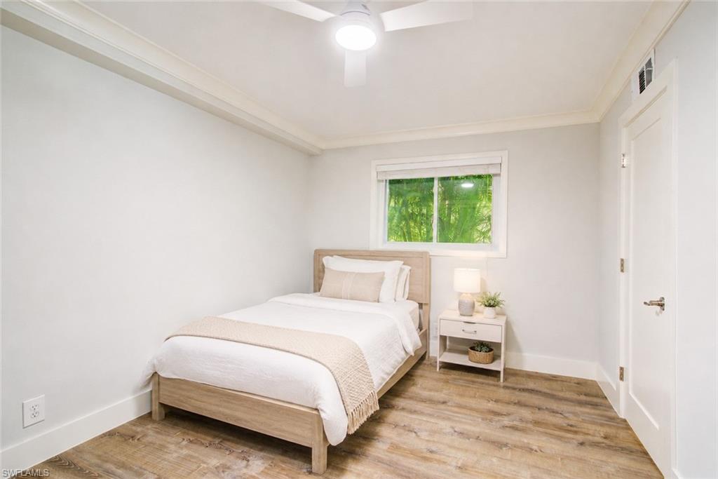 Virtually staged Bedrooms - Fans and closets recently updated