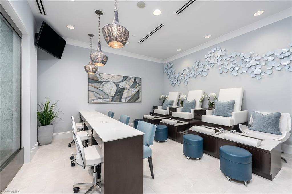 Full service spa and salon.