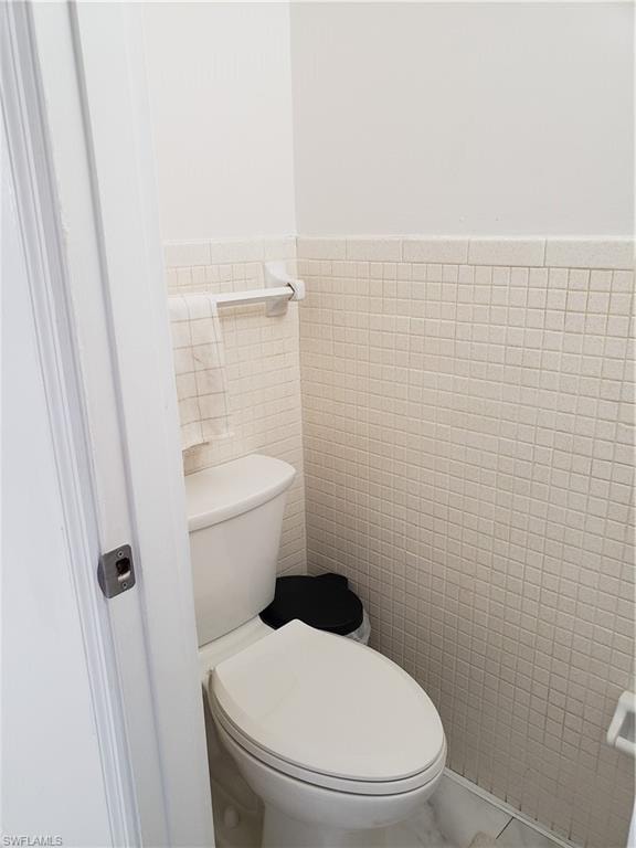 Half bath toilet