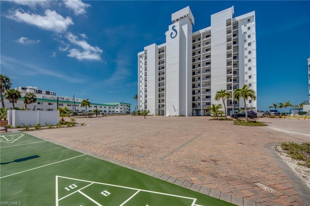 High-rise building featuring multiple private balconies