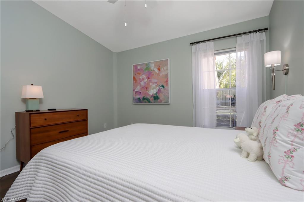 Bedroom featuring baseboards and ceiling fan