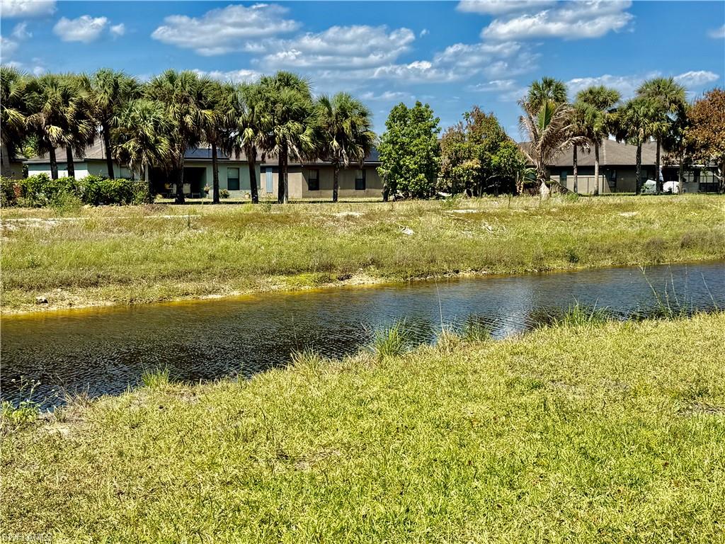 Canal in backyard.