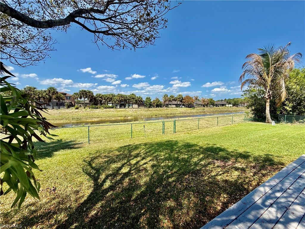 Fenced yard.