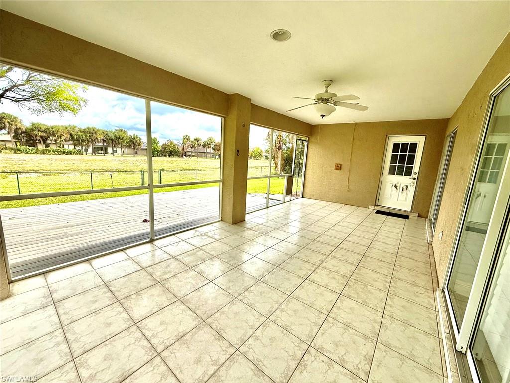 Screened lanai