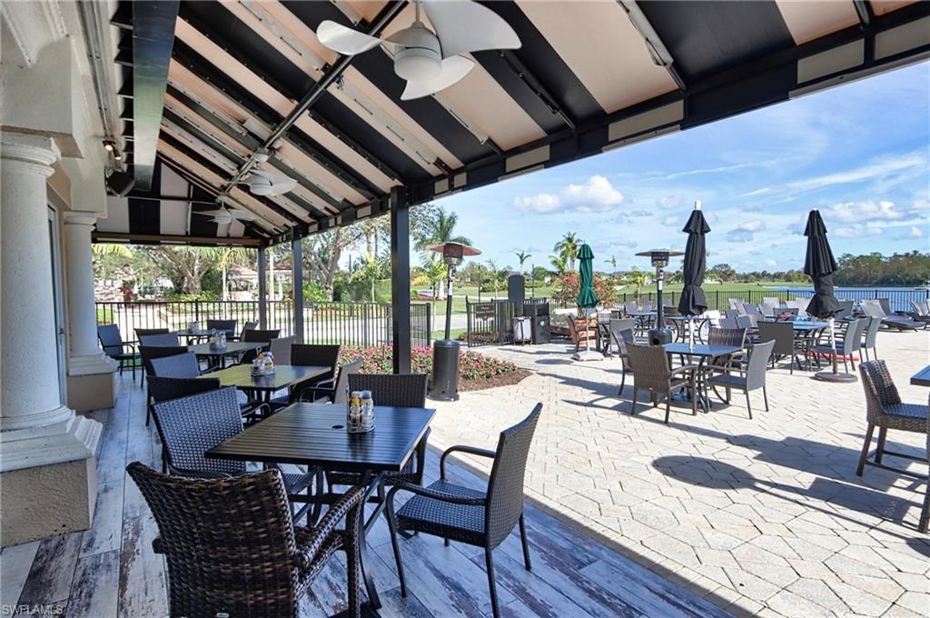 View of patio / terrace with ceiling fan