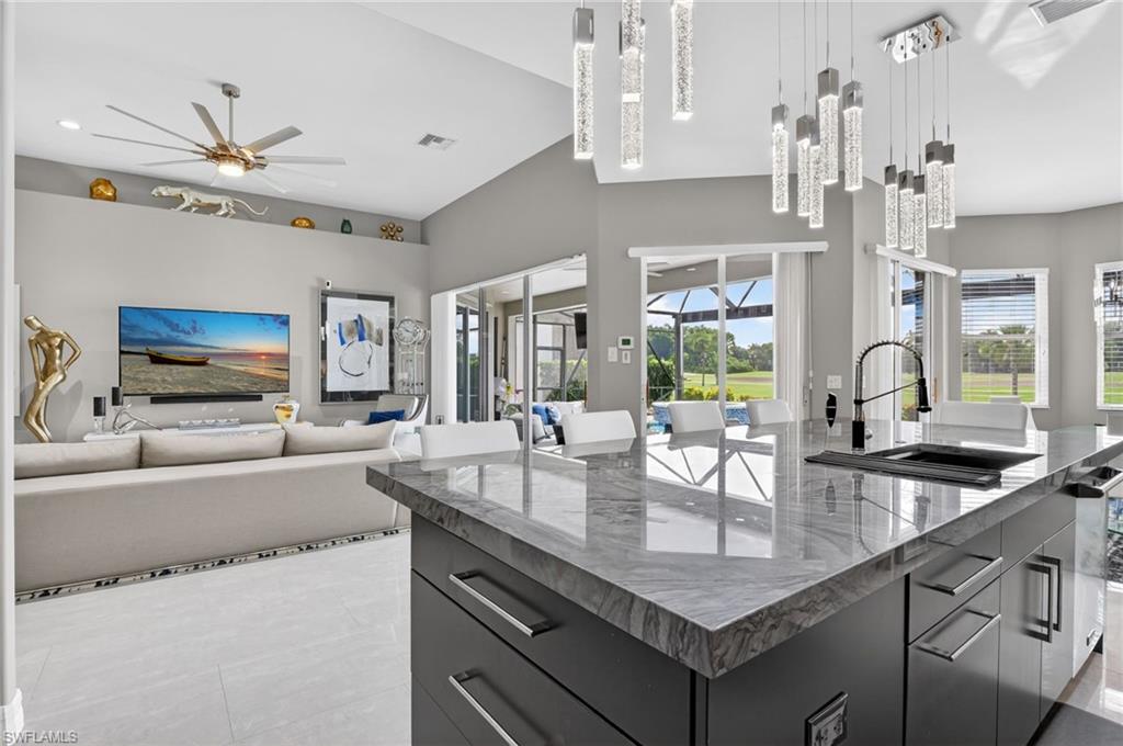 Spacious kitchen with breathtaking views and plenty of natural light