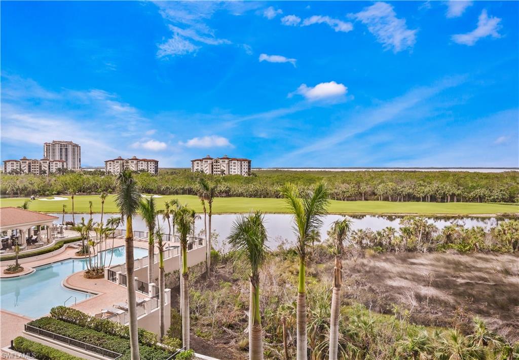 Views of the resort pool, Lake & partial Bay