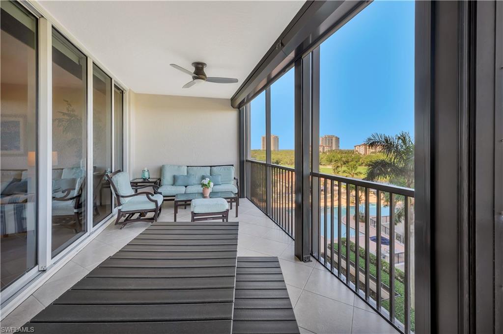 Screened Balcony access from master suite & living room