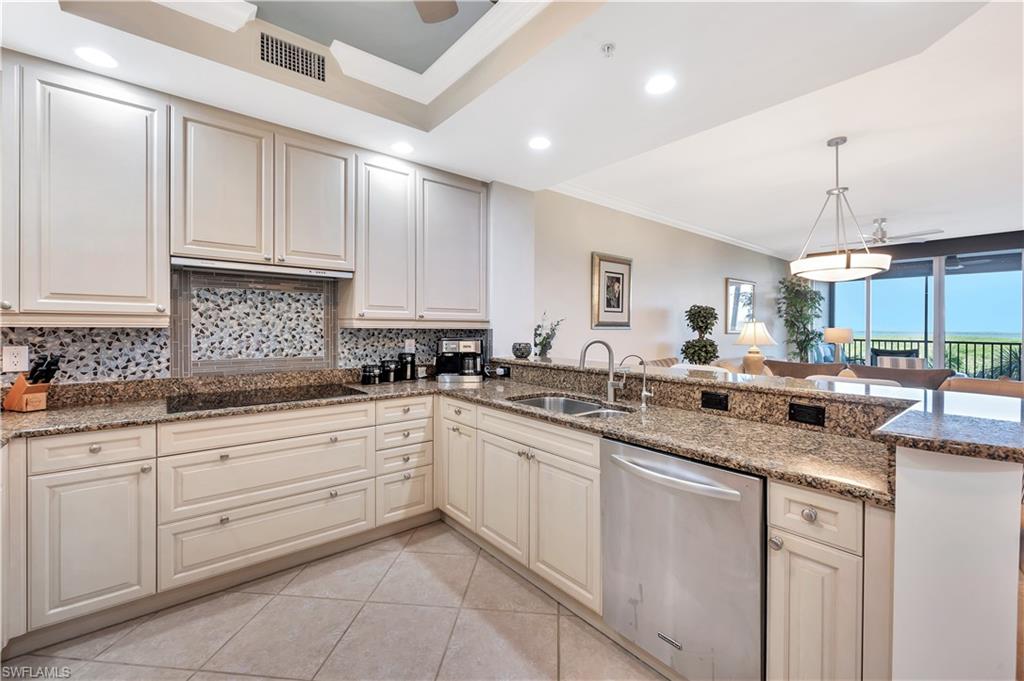 Water views from the kitchen