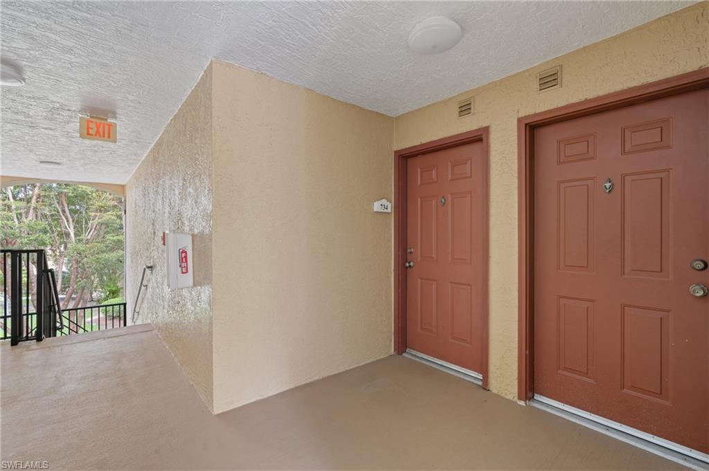 Property entrance featuring visible vents