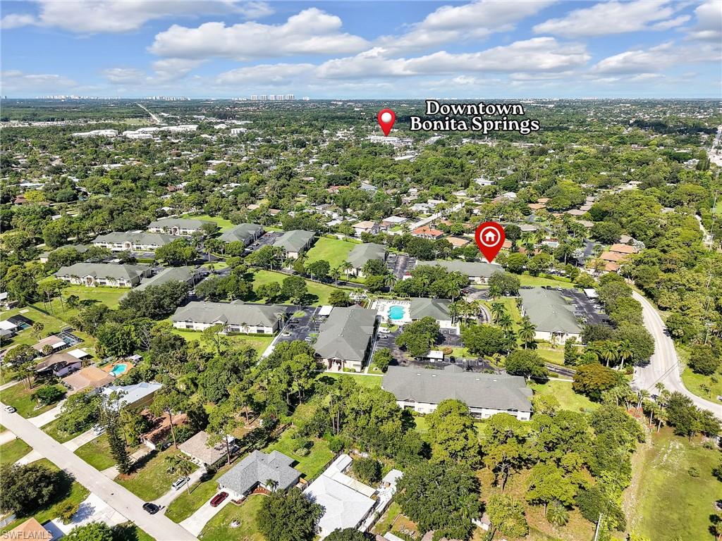 Aerial View of Close Proximity to Downtown Bonita Springs