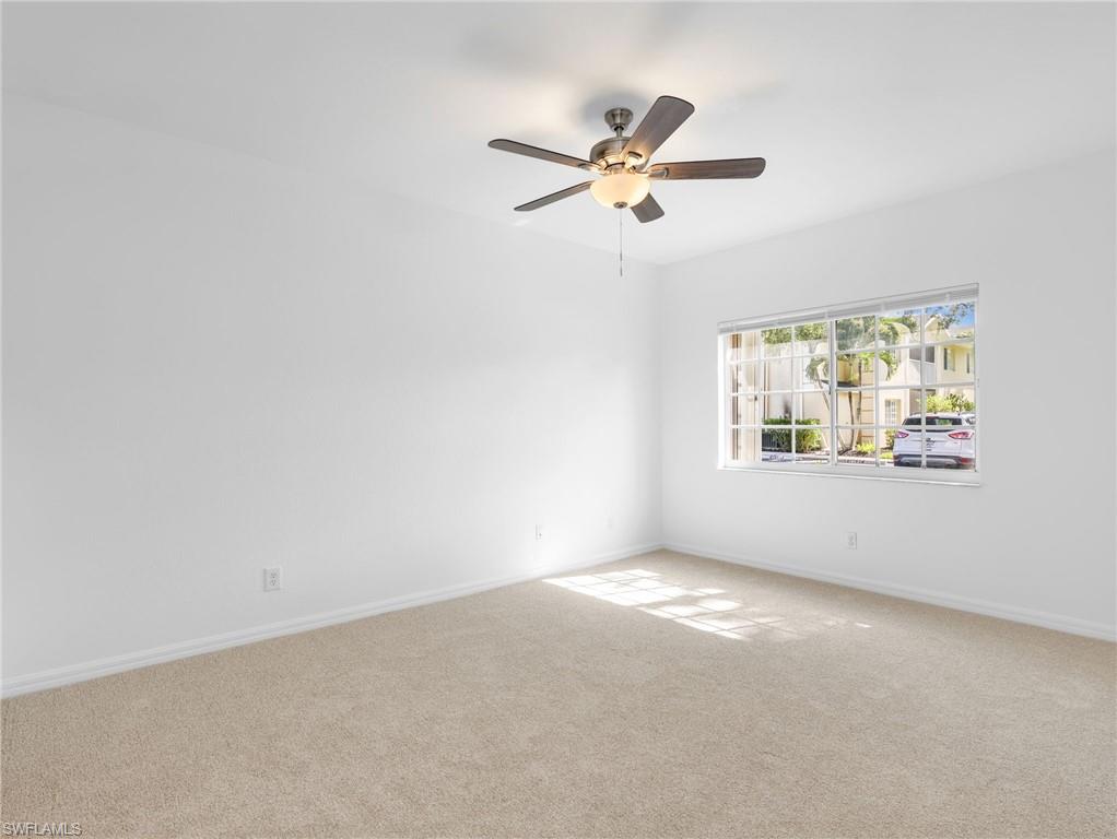 Guest Bedroom Suite with New Carpet & Ceiling Fan