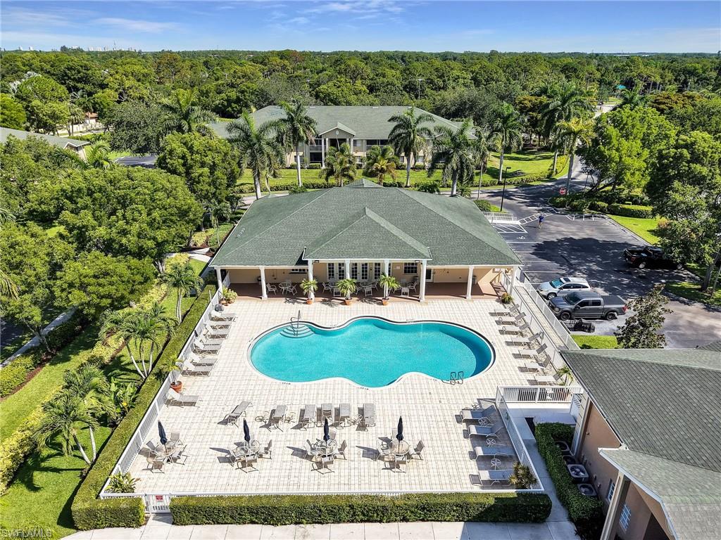 Aerial View of the Clubhouse & Community Pool
