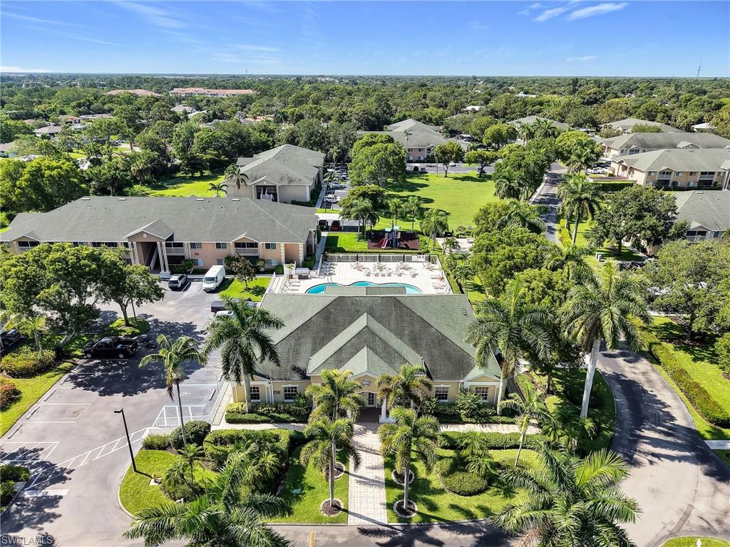 Aerial View of the Clubhouse, Pool & Amenities