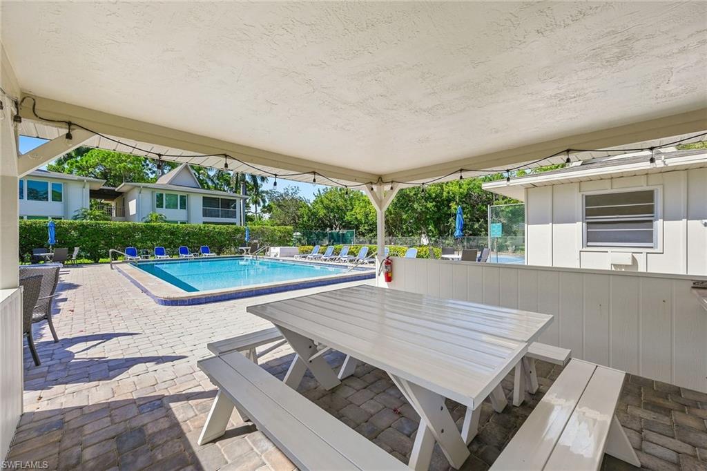 Covered Dining by Pool