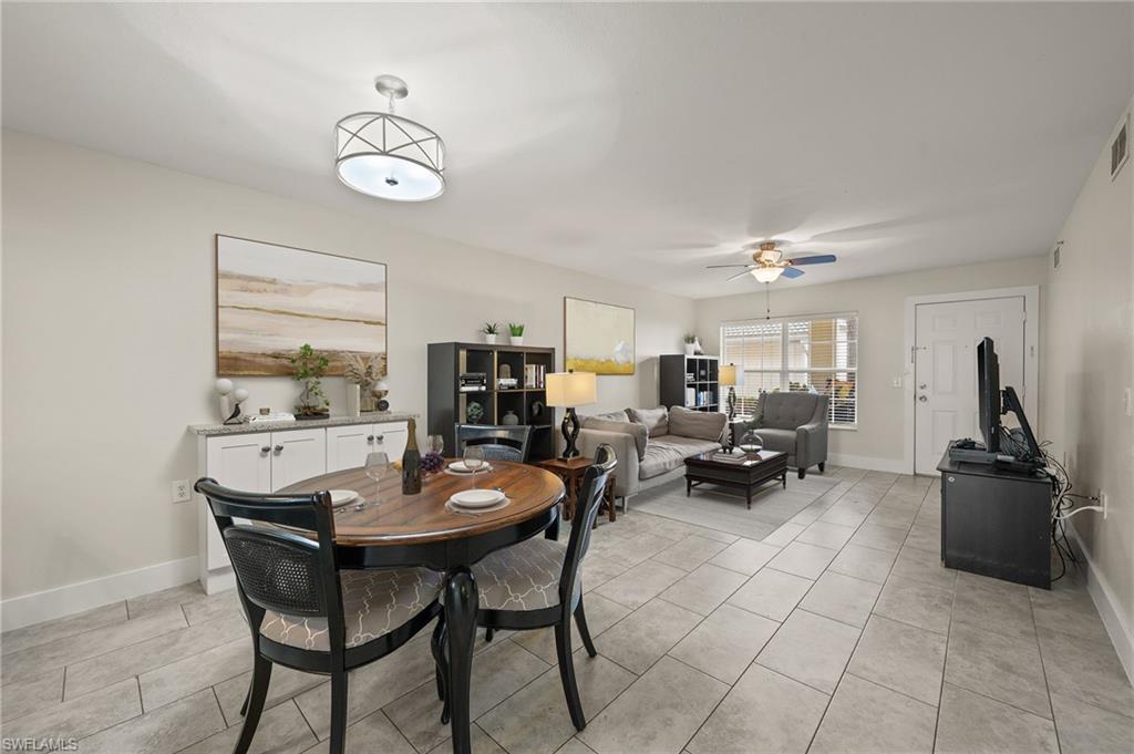 Virtually Staged with decorative items