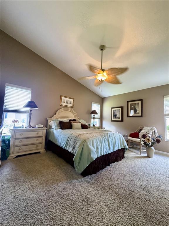 Primary bedroom with new carpet