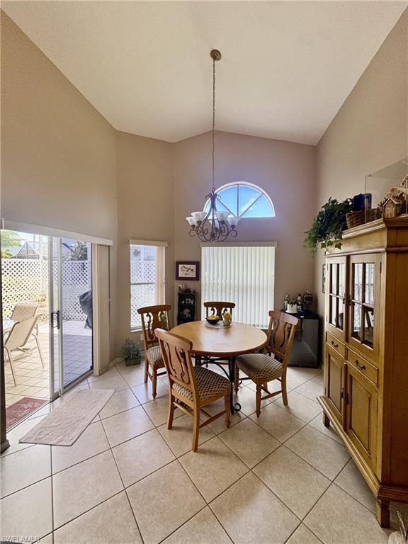 Eat-in kitchen with slider to lanai
