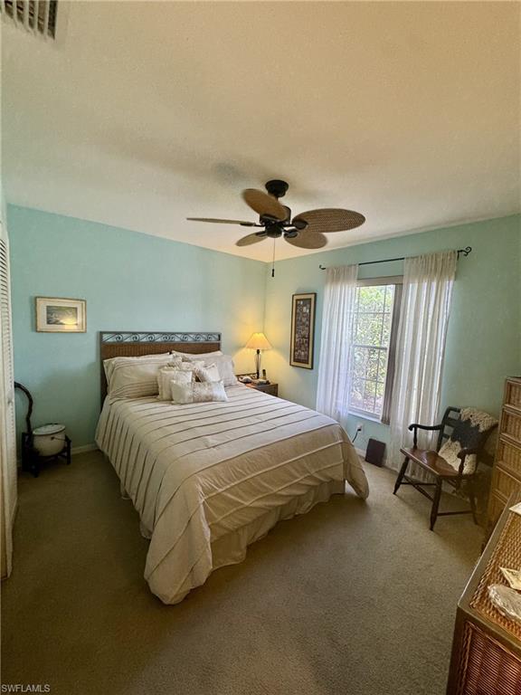 Guest bedroom with new carpet