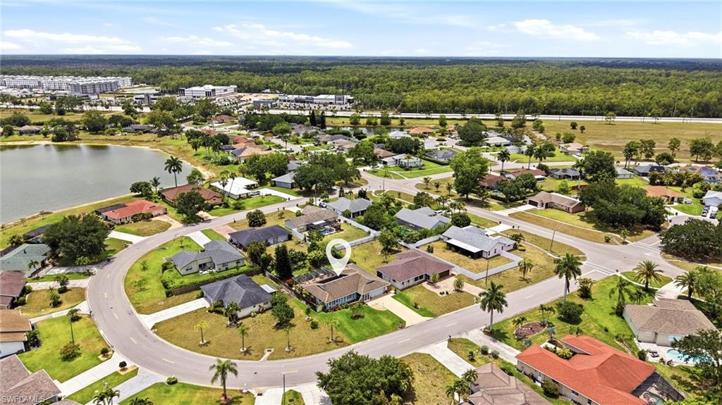 Aerial view showing area